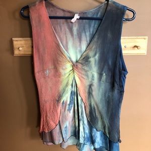 Tie-dyed tank top